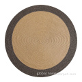 China Natural round Jute braided area rug floor mats Manufactory